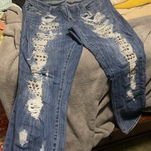 Torrid size 14 jeans with metal stud details